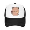 Panda und Brownie Bär Paar Aktive Trucker Hüte Unisex Damen Bubu und Dudu Papa Hut Sonnenschutzmützen Papa Hut Atmungsaktive Netz Baseballkappe