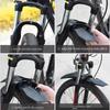 Hight Quality Splash Guard Bike Mudguard 2Pcs Adjustable Bicycle Fenders Reflective Stickers Bike Splash Guard Mountain Bike