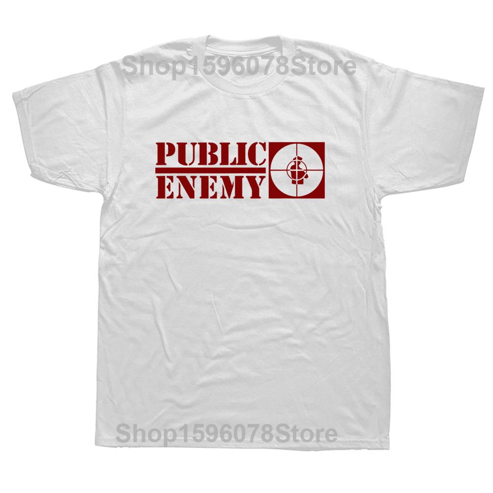 2024 Divertente Stile Estivo Squadra Rap USA Public Enemy Maglietta Grafica Maglietta in Cotone Grafica Musicale Manica Corta Casual Hip Hop Magliette