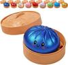 Colorful Simulated Dumpling Squishy Relaxing Relieve Anxiety Antistress Enhance Happiness Reusable Rebound Squeeze Reliever Toy