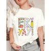 Black Oversized T Shirt With Fri YAY Print And Colorful Patterns For Casual Wear Friday Outfits And Fun Events
