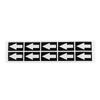 10pcs Flow Direction Arrow Sticker Arrow Indicator Sticker Arrow Warning Sticker
