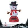 For General Christmas Solar Dancing Toys Cartoon Car Swinging Solar Ornaments Engaging Car Dancing Toys Ornaments Car Dashboard