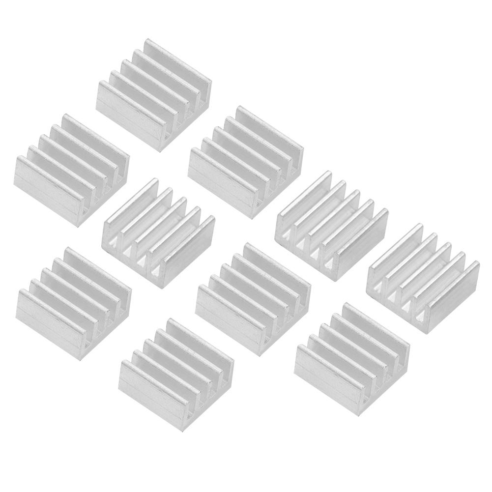 10pcs Adhesive Aluminum Chip Heat Sinks Fast Heat Dissipation for 3D Printer A4988