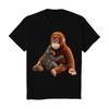 Monkey Team Punch T-Shirt Round Neck Short Sleeve T-Shirt Loose Fit Cute Macaque And Orangutan Summer Tee for Men Teens Street Wear