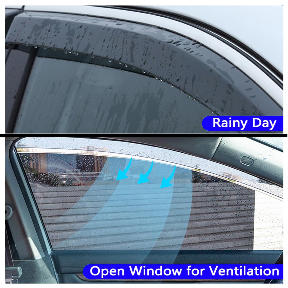 Car Window Visor for Volvo XC90 2003~2014 Vent Smoke Covers Awnings Shelters Side Sun Rain Guards Deflector Exterior Accessories