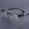 Vintage Metal Half Frame Reading Glasses Anti-blue Light Farsighted Eyeglasses Men Women Business Eyewear Diopter 0 To -4.0