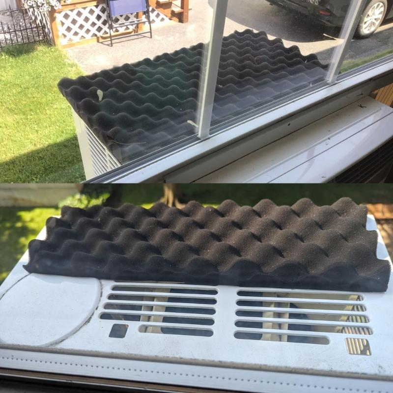 Removable Air Conditioner Top Pad Window Air Conditioner Drip Cushion Rain Cover Magnetic Mat for Stop Dropping Noise