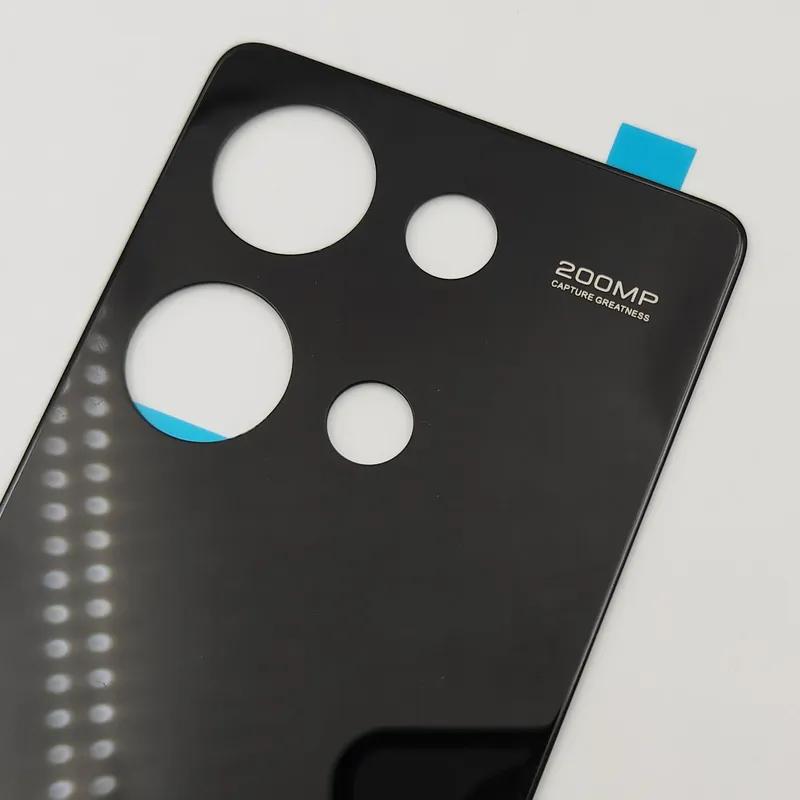 100% A+++ Glass Back Door For Xiaomi Redmi Note 13 Pro 4G Rear Lid Battery Cover Housing Shell With Adhesive Glue Tools