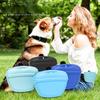 High-capacity Pet Silicone Dog Bags Portable Dog Training Snack Bag Outdoor Training Waist Bag Pet Feeding Dog Accessories