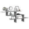 Vidaxl Wall Shelf, Sonoma Oak Grey, 124.5X18X60.5 Cm