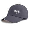 1pc Weightlifting Print Baseball Cap for Adults,Minimalist Retro Style Casual Soft Adjustable Dad Hat,Perfect As Gift