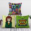 Cartoon DDaria Fashion Cushion Cover Living Room Headboard Office Cushion Bedroom Cushion Sofa Nap Time Pillow Case