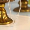 Pearl Lamp Luxury Necklace Pearl Pendant Highlight Imitation Pearl Necklace Niche Lamp Luxury Premium Women'S Neck Chain Collarbone