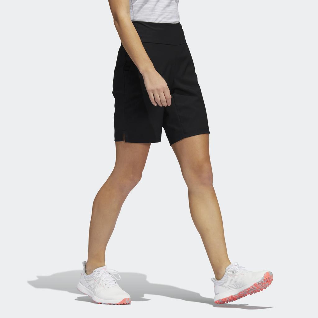 Adidas Solid Color Side Pocket Plain Straight Leg Shorts Women shorts Black HA3410