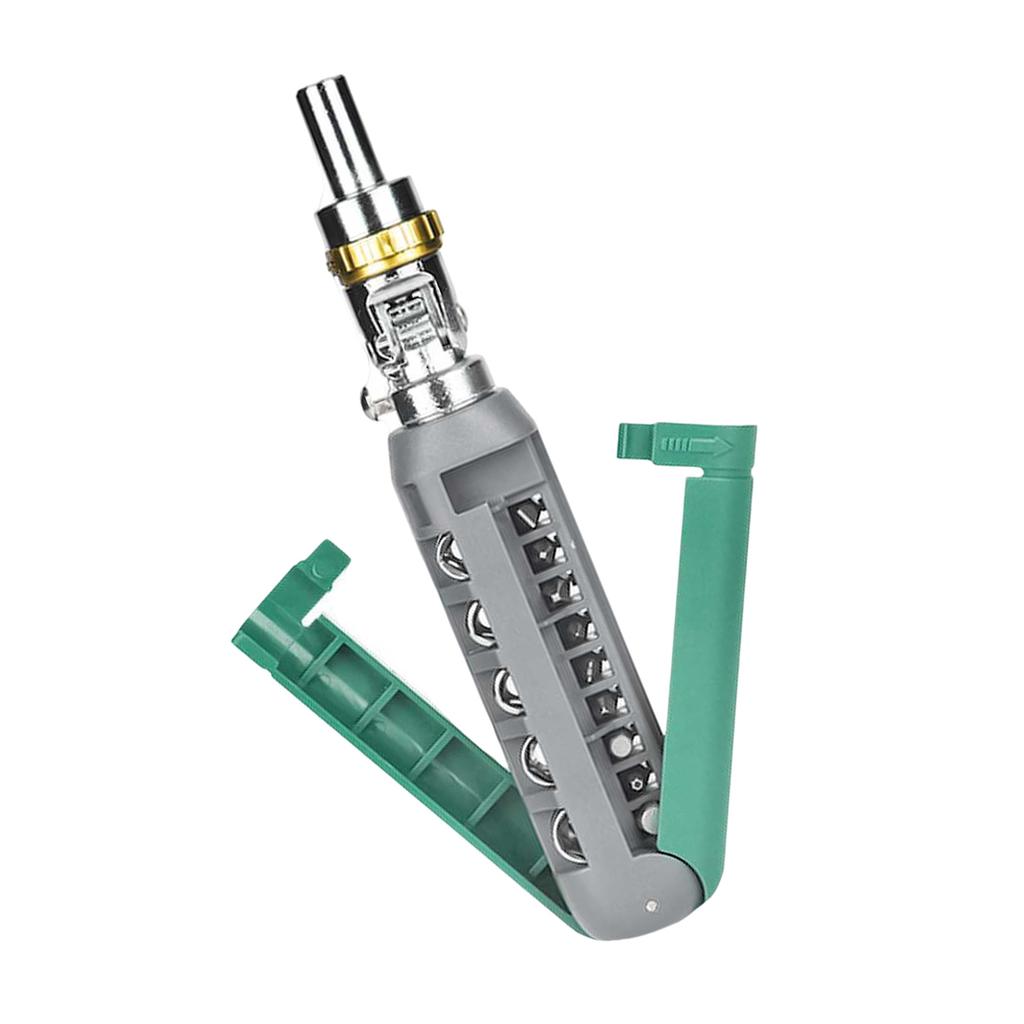 14 in 1 Multi Functional Ratchet Screwdriver Set Adjustable Angle Ergonomic Handle for Home and Professional Repairs