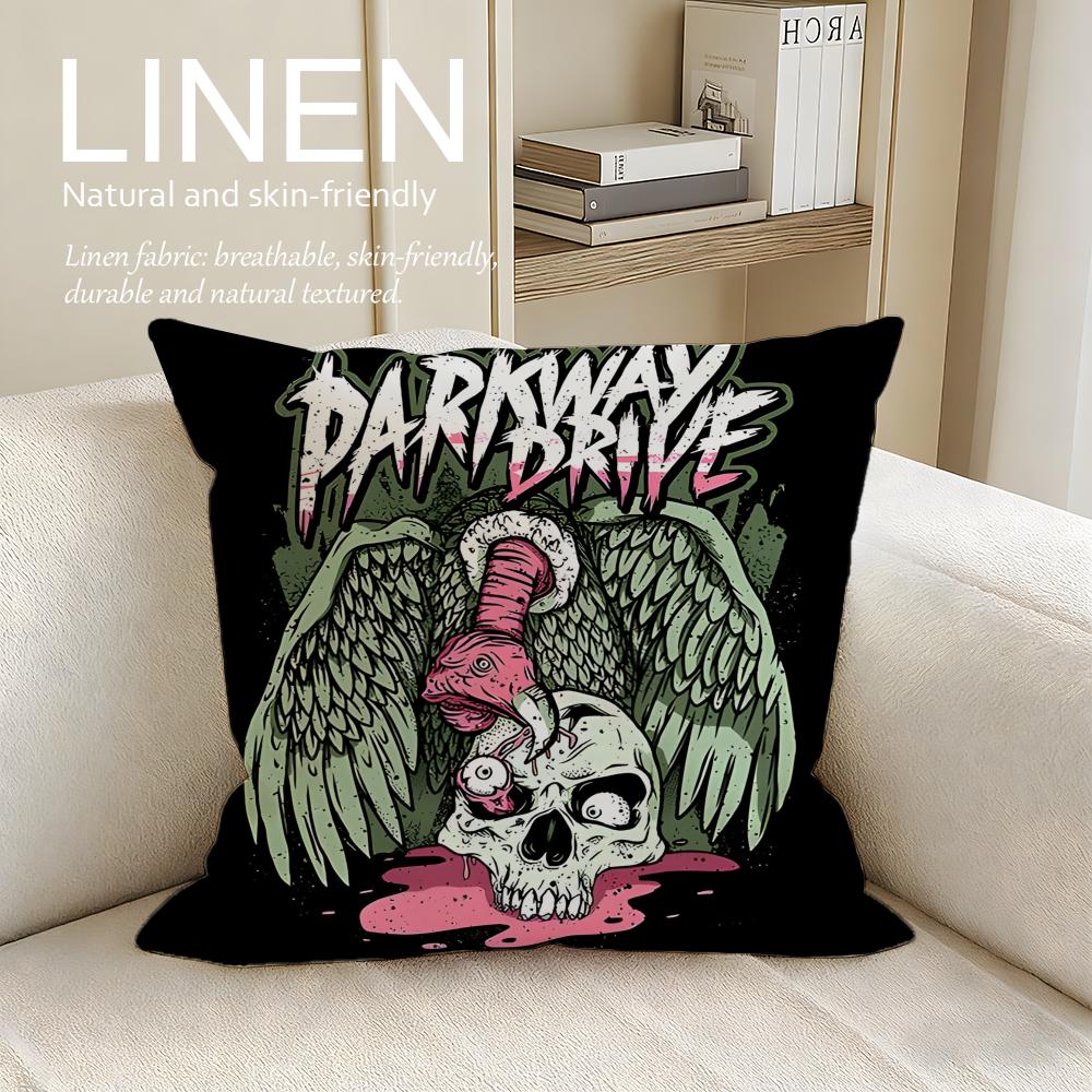 Music Parkway Drive Cushion Cover Pillowcase Set Pcs X X Breathable Washable Sofa Cushion Cover