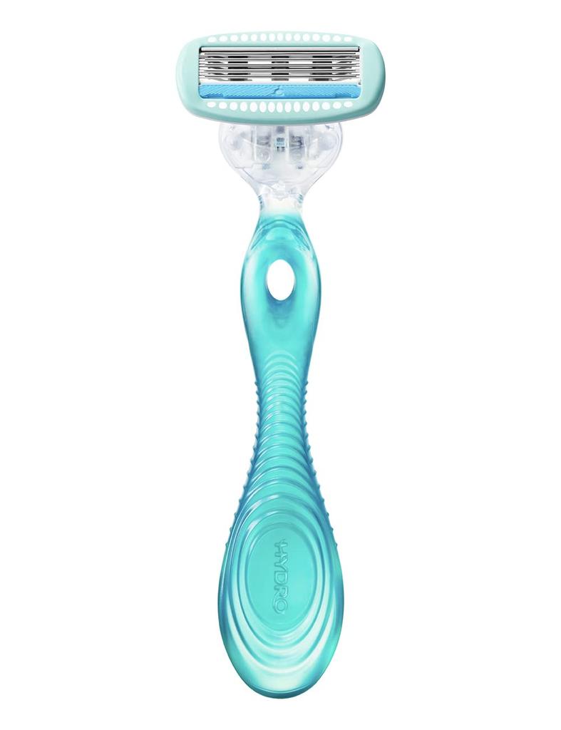 Schick Hydrosilk Combo Pack para pele sensível 4 lâminas de reposição verde (Suporte (com lâmina) + lâminas) mulheres