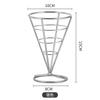 Stainless Steel French Fry Rack Dipping Bowl Snack Bowl Cake Display Rack Cone Shaped Food Storage Rack Dessert Plate Cake Stand
