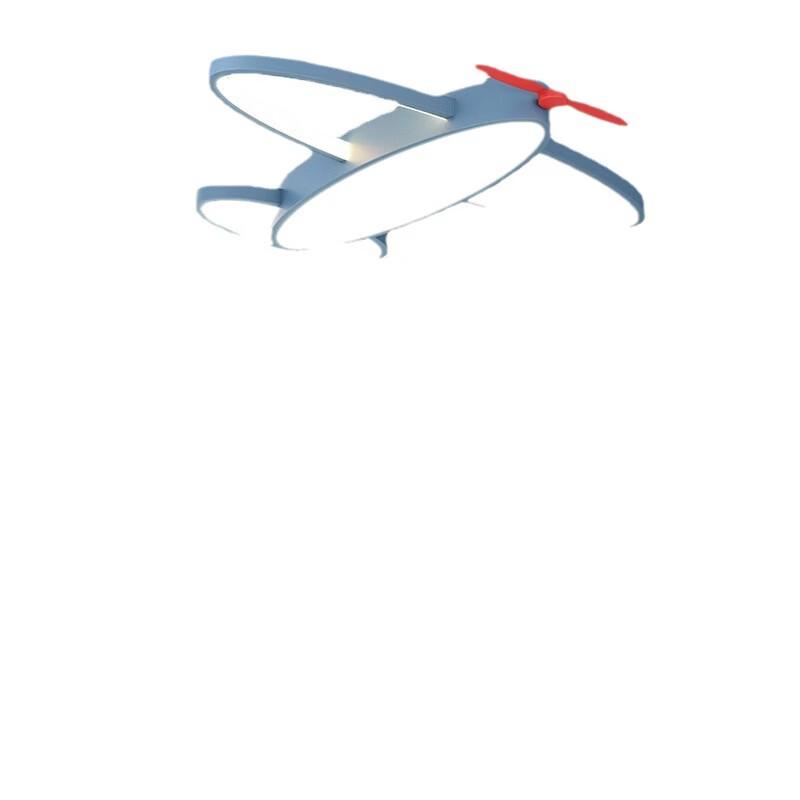 OEING Children's Blue Airplane LED Ceiling Light