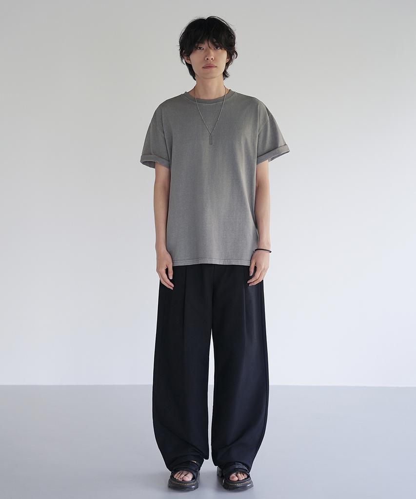 Jikeulib [2Pack] Linen-Like Elastic Waist One Pintuck Wide Pants