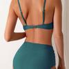 Sexy Bikini Swimsuit High Waist Cross Straps Gather To Cover Belly and Show Thin Split Swimsuit