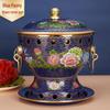 Naijiang Cloisonné Copper Hot Pot with Alcohol Stove