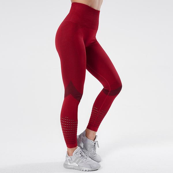 Fitness Leggings for Women Compression Tights Seamless High Waist Yoga Pants Workout Training Trousers Athletic Sportwear