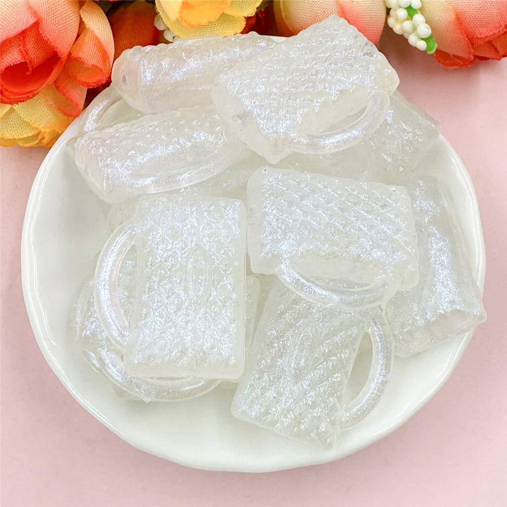High quality Handbag 20pcs Handmade material 20.6*24.8mm Acrylic Fashion For Bracelet Making DIY Jewelry Accessories Loose Beads