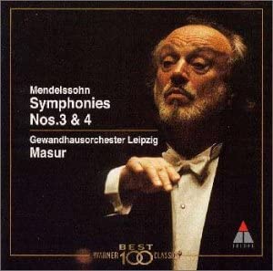 CD LEIPZIG GEWANDHAUS ORCHESTRA  Mendelssohn Symphony No. 3 Scottis WPCS21012 TELDEC 2000 Japan Classical Used