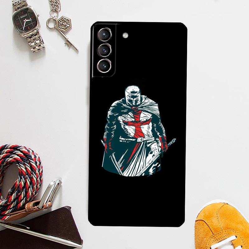 Christliche Tempelritter Hülle Für Samsung Galaxy S24 Ultra S20 S21 S22 S23 Plus S9 S10 S24 FE S25 Ultra Cover Coque