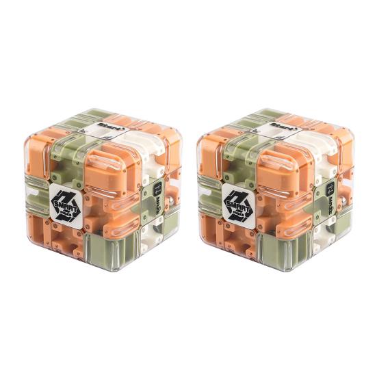 1/2Pcs 3D Puzzle Maze Cube Educational Brain Teaser Handheld Rolling Ball