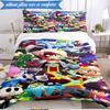 Game Brawl Adventure Heroes 3pcs K-pop Music Group Bedding set,Ideal for Bedroom, Dormitory,Including Duvet Cover And 2pcs Pillowcases,Fan Gifts