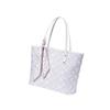 New Chinese-style Guangxi Zhuang Brocade Tote Bag, Large-capacity Commuter Shoulder Bag with Silk Scarf Decoration