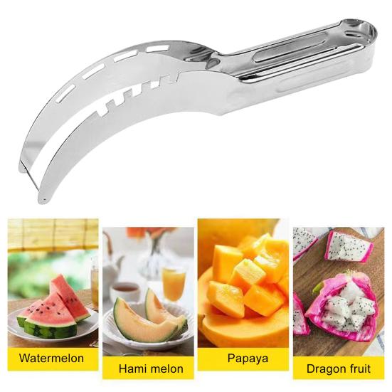 Wassermelonenschneider Edelstahl Windmühlen-Schneider Küchen-Fruchtschneider Ausstechlöffel für Melonen Früchte