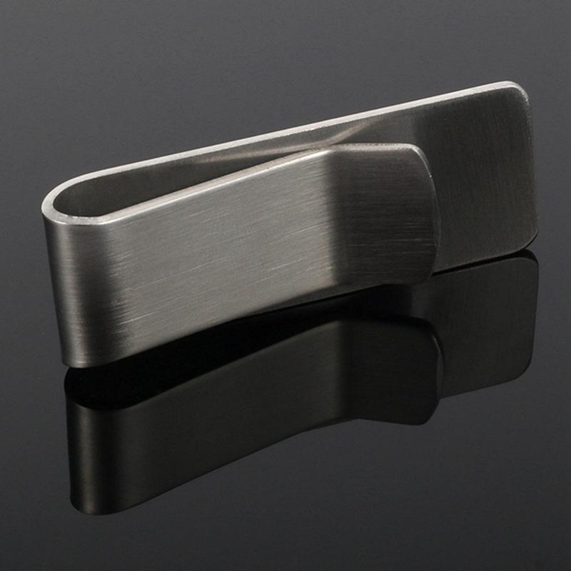 High Quality Stainless Steel Metal Money Clip Fashion Simple Silver Dollar Cash Clamp Holder Bill Clamp For Men Women