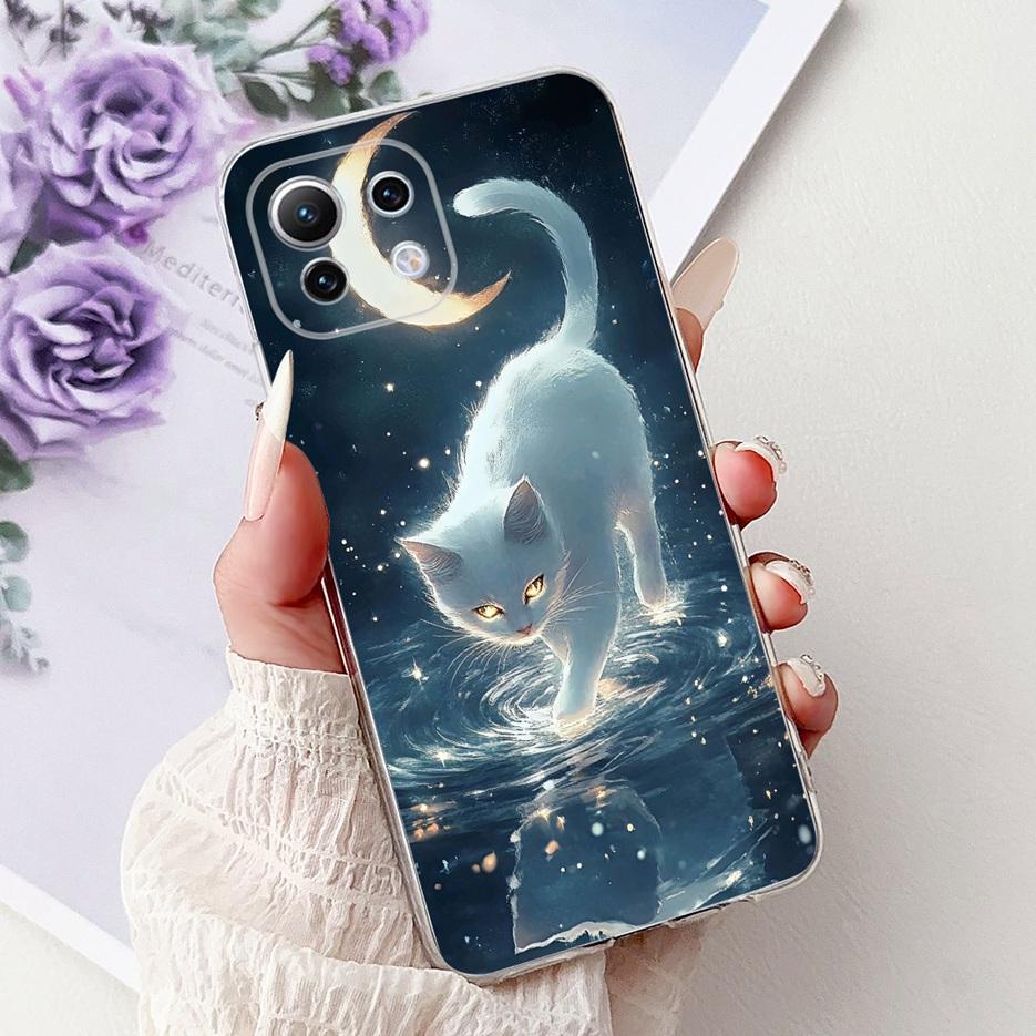 For Xiaomi Mi 11 Lite Case New Fashion Painted Cover Soft Silicone Phone Case For Xiaomi Mi 11 Lite 5G NE 11Lite MI11LIte Fundas