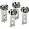 2 Wheel Trolley Assembly Rollers, Two Bearing Trolley Assembly for 1-5/8" Wide and All 1-5/8" or Taller Strut Channel, Trolley Roller Garage Pulley