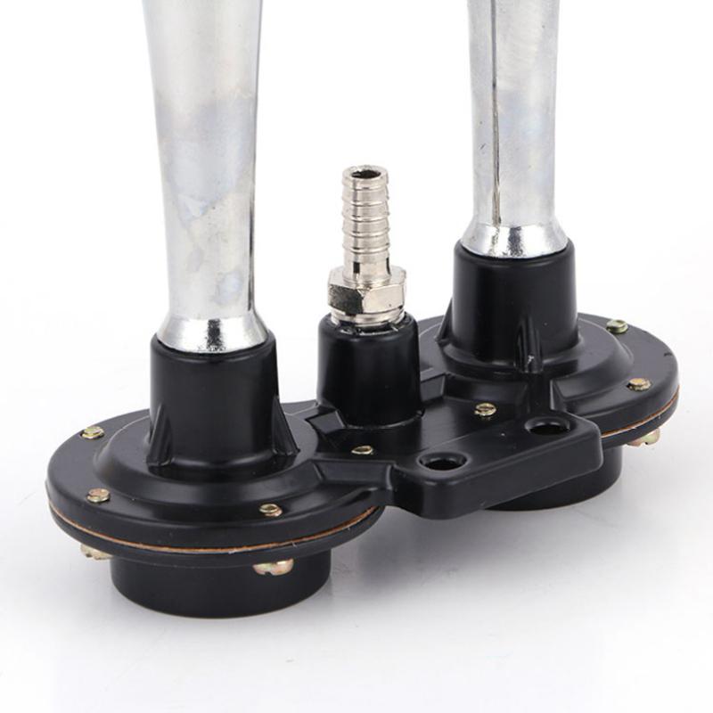 12V/24V 110dB Super Loud Auto Car Dual Tone Air Horn Set with Trumpet Compressor for Motorcycle Car