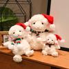 Cute Christmas Sheep Doll Plush Toy Lifelike Plush Plush Stuffed White Sheep Doll Children Soothing Doll Christmas Gift
