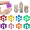 7pcs/set Multicolour Dice Set Multiple Colors Polyhedral RPG DND Role Playing Dragons Board Game Multiple Dice With Bags TMZ