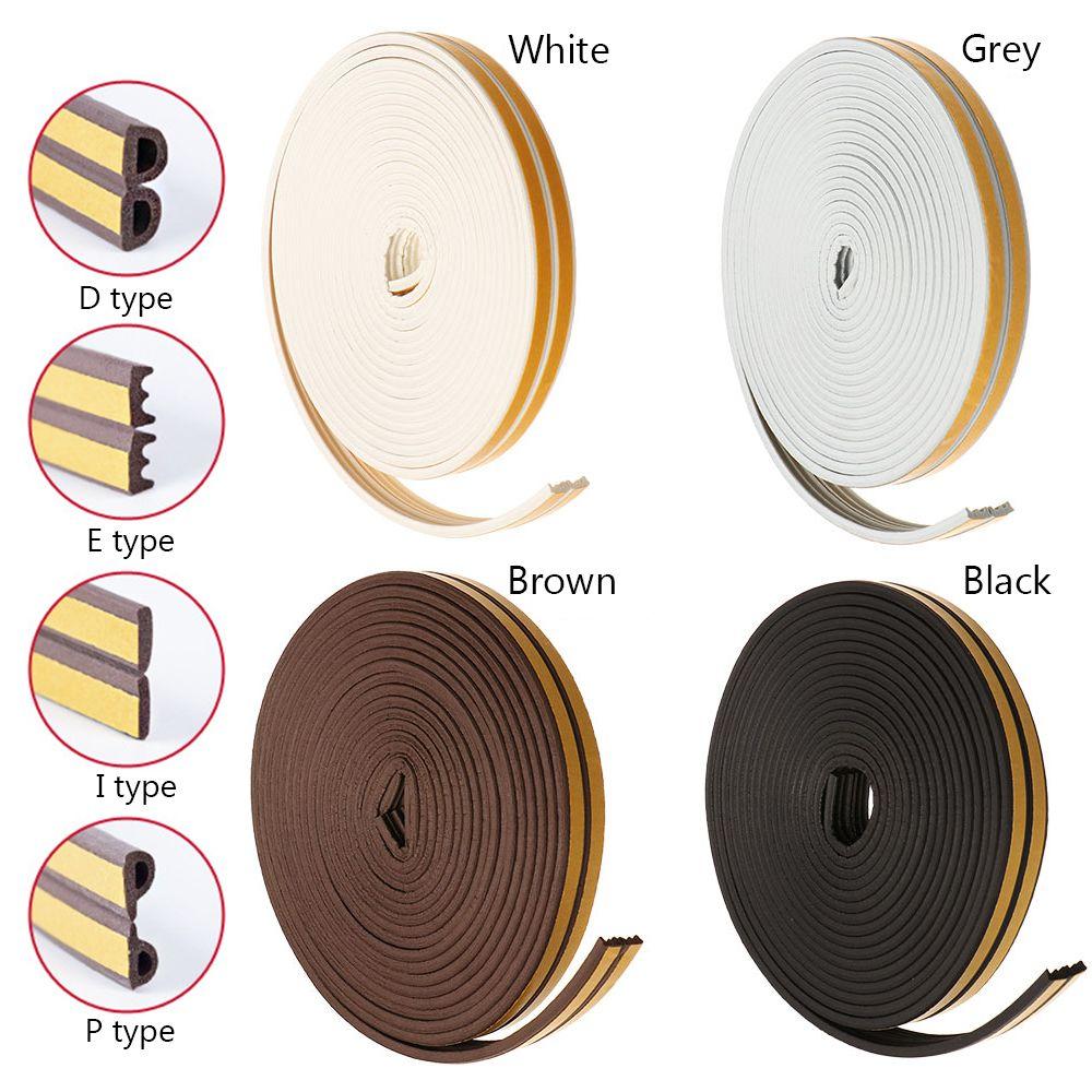 D/E/P/I Type Anti Collision Noise Insulation Rubber Draught Excluder Foam Seal Strip Window Door