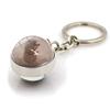 Luminous Crystal Hedgehog Keychain with Sturdy Metal Ring