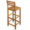 Bar Stool Set 2 Pcs Solid Acacia Wood