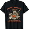 Spooky Biscuits Club Cat, Funny Halloween Baking Tee T-Shirt