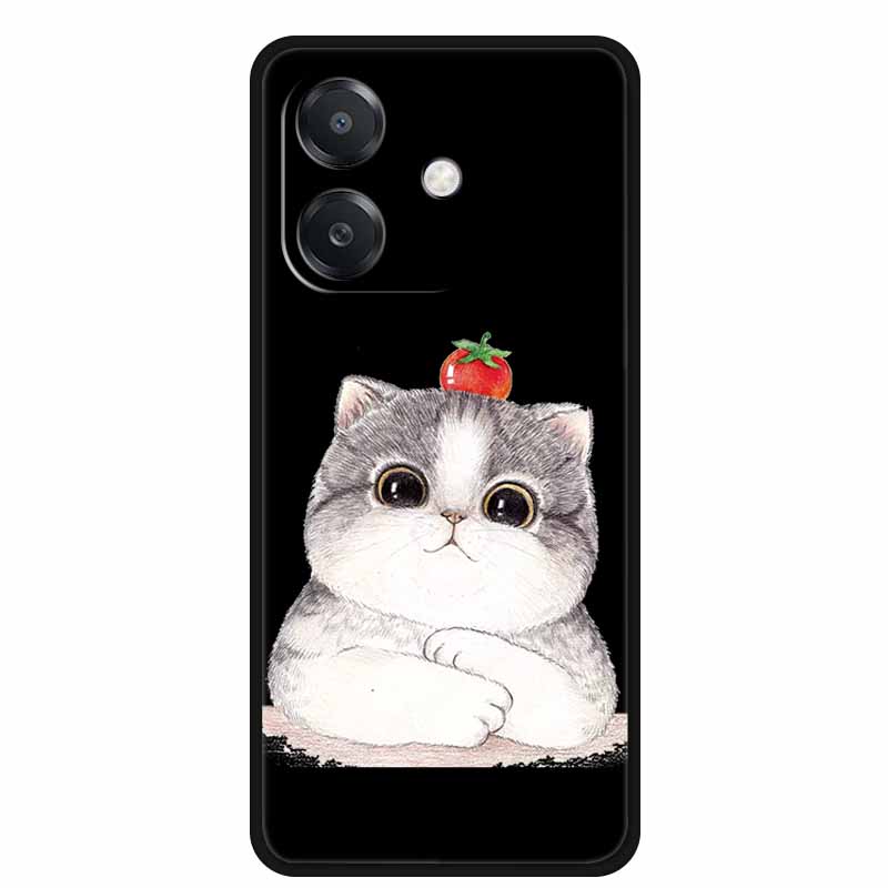 For OPPO A3 / A3x 5G Case 6.67" Funda Black Silicone Soft Phone Case For OPPO A3x A3 5G Back Cover Case A 3x A 3 x A3 x Cartoon