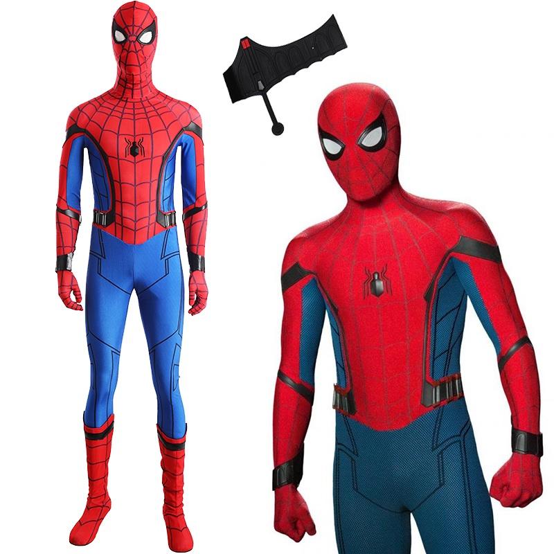Stunning Spiderman Homecoming Cosplay Costume With Exquisite 3d Printed Design