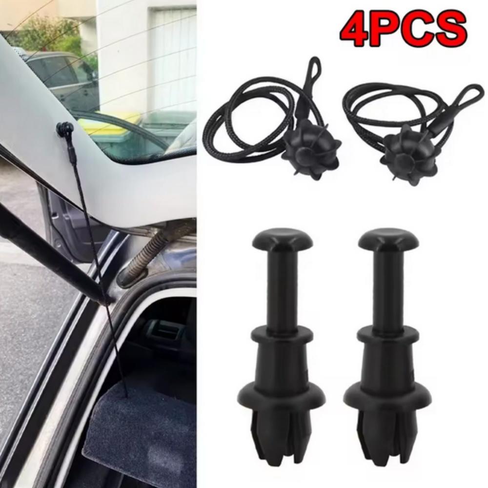 4 Stück Auto Kofferraum Halteband Befestigungsclip Hutablage Schnur Kordel 1M6867574A Für VW Golf MK5 MK6