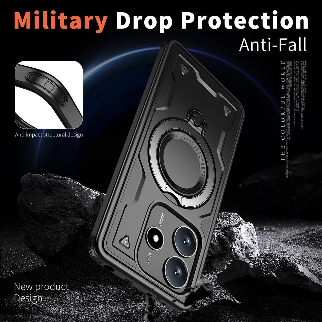 Protection Case for Xiaomi Redmi Note 14 Pro Plus 5G Note14 Note13 13 14pro Note 13 Pro+ Phone Bag Shockproof Kickstand Cover