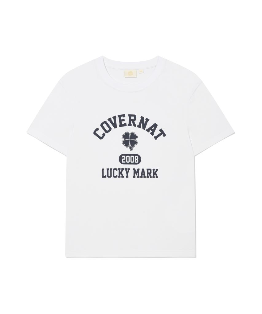 COVERNAT WOMAN Clover Graphic T-Shirt White